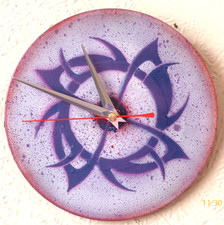  wall clocks records..CANNABIS LEAF..tribal.. Funky.. CBD.. MAN CAVE.. 