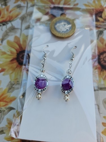 Hand crafted earrings - hand,