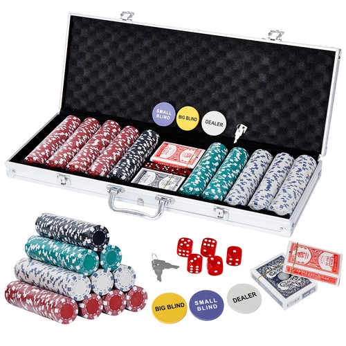 500pcs poker chip set table - 500pcs,