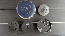 Antique Hardy Fly Reel ‘Perfect’ with spare spool and case