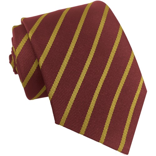 Maroon and gold single stripe - gold,