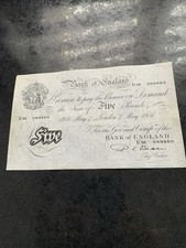 White five pound note - pound,