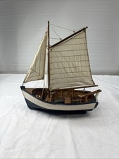 Model Clinker Wooden Rowing Boat by Leonardo  40cm Long