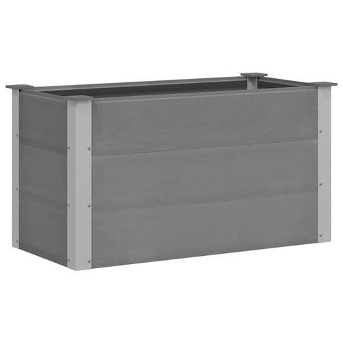 Garden planter wpc - planter, grey