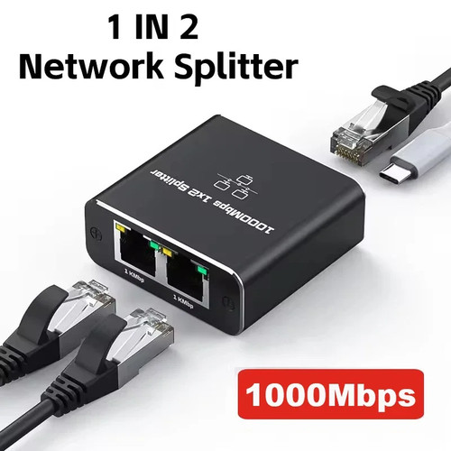 Gigabit 1000mbps rj45 splitter - 1000mbps,