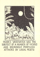 GLEN BAXTER POSTCARD FRANKS