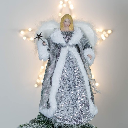 Christmas angel tree topper - christmas,