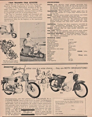 1964 triumph tina scooter - 1964,