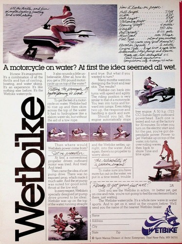 1978 wetbike watercycle - 1978,