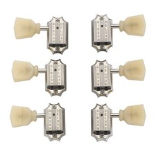 Gibson Deluxe Tuners 3 x 3 Kluson Style with Bolt Bushing (Nickel, Yellow Key)
