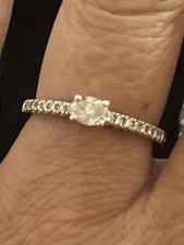Diamond And White Gold Ring