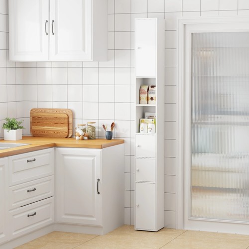White slimline bathroom - white,