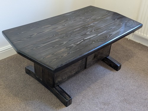 Solid wood coffee table