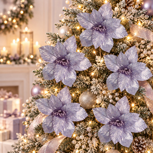 Lilac christmas tree flower - christmas,