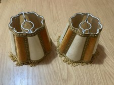 2 vintage lampshades Brown