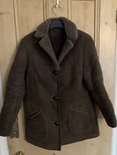 Vintage Baily’s of Glastonbury Ladies Size 12 Brown Sheepskin Jacket