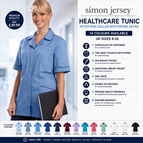 Simon jersey nurses tunic - nurses,