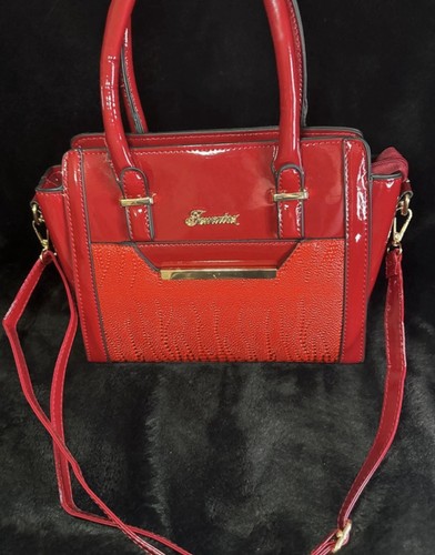 Ladys large red shiny matalan - ladys,