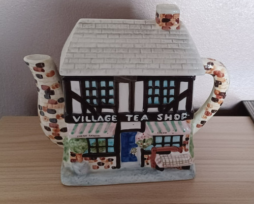 Vintage village tea shop - village,