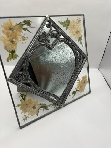 Vintage pressed flower stained - pressed,