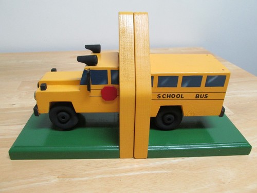 Wood bookends school - wood,