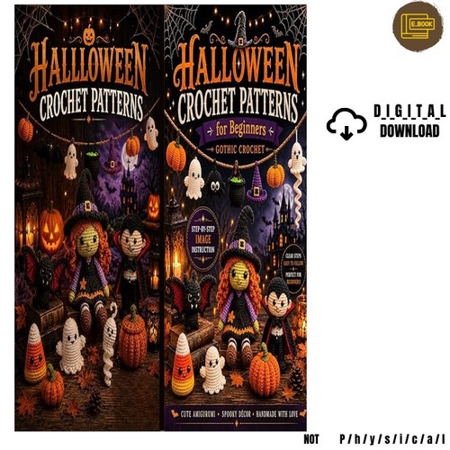 Halloween crochet pattern book - crochet,