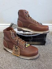 Size 14W Men's Georgia Boot GB00348 AMP LT Wedge Lace Up  Brown Work Boots