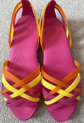 Ladies pink crocs huarache - ladies,