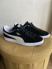 Puma Suede Classic Black/White Trainers - Uk Size 8.5