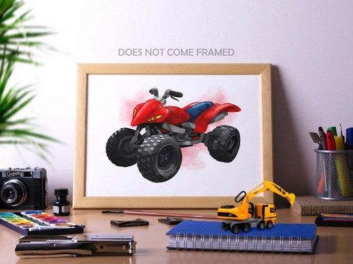 Quad bike wall decor plane - wall, decor,