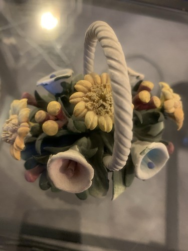 Flowers basket porcelain - flowers,