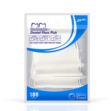 100 DENTAL FLOSS STICKS INTERDENTAL TOOTH HARPS TEETH PICKS ORAL PLAQUE CARE