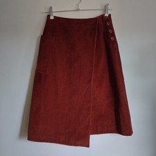 TOAST Rust Red Cord Midi Wrap