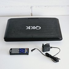 QKK Portable DVD Player DP1402 With Remote & Power Cable - Tested - Read Descr.