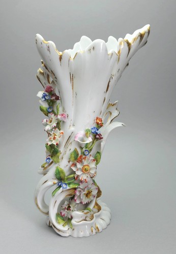 Antique french bridal vase - bridal,