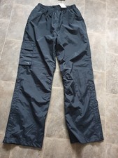 BNWT - WOMENS PETER STORM STORMSHIELD BLACK WATERPROOF TROUSERS - SIZE 14.