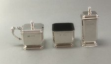 Art Deco Silver Cruet Set Mappin & Webb BIrmingham 1959 128g GLZX