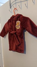 Harry Potter Fleece Gryffindor Red Dressing Gown Robe 9-12 Months By Nutneg