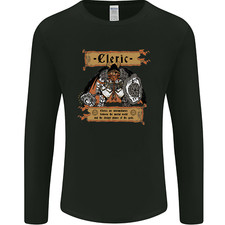 RPG Role Playing Games Cleric Dragons Mens Long Sleeve T-Shirt
