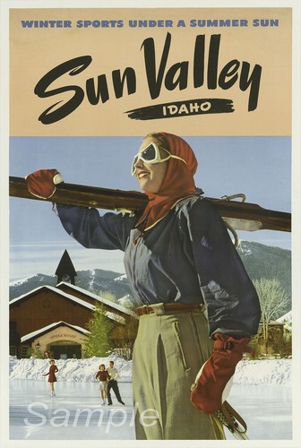 Vintage sun valley - valley, usa