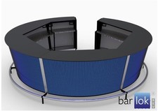 Barlok LED Mobile Bars (x2) – with Bar Extension Kits – Portable Event Bars