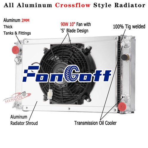 Row radiator shroud fan for - 3,