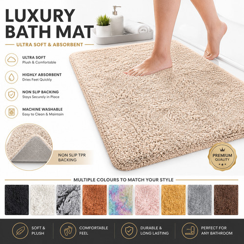 Non slip bath mat - bath, large