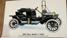 Vintage Car Postcards