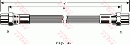 Left trw pha140 brake hose - trw-oe,