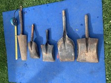 Vintage Coal Shovels X4 And Turf Spade Head.