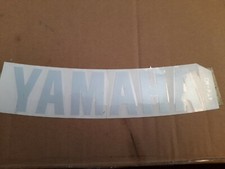 Curved Yamaha Silver Decal Sticker Graphic 45mm 4TV-40