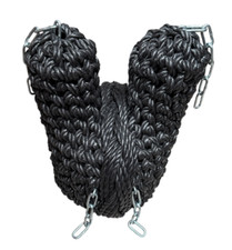 V Bow Rope Fender Black Narrowboat Canal Barge Rubber Core