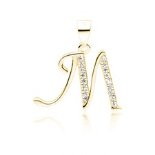 Gold Initial Letter Necklace