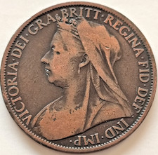 Queen Victoria Pennies 1860 -